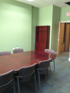 our conference table looks great in its new home